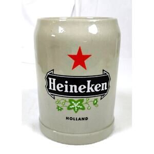 Vintage Heineken Holland 0.5L Stoneware Beer Stein Mug West Germany GERZ